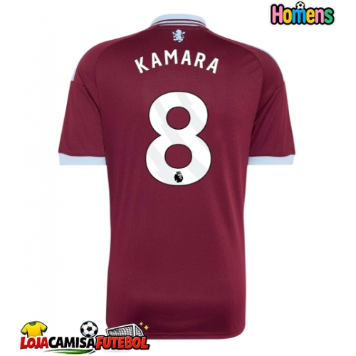 Camisa de Futebol Aston Villa Boubacar Kamara #8 Equipamento Principal 2026-27 Manga Curta